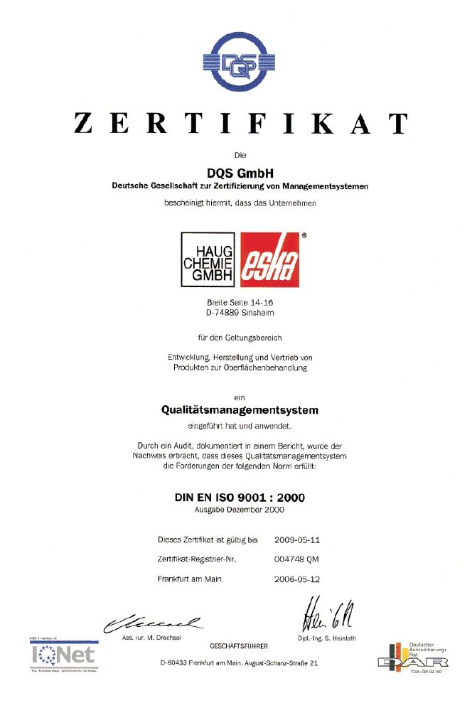 Kvalita a certifikáty - Fina Oleje