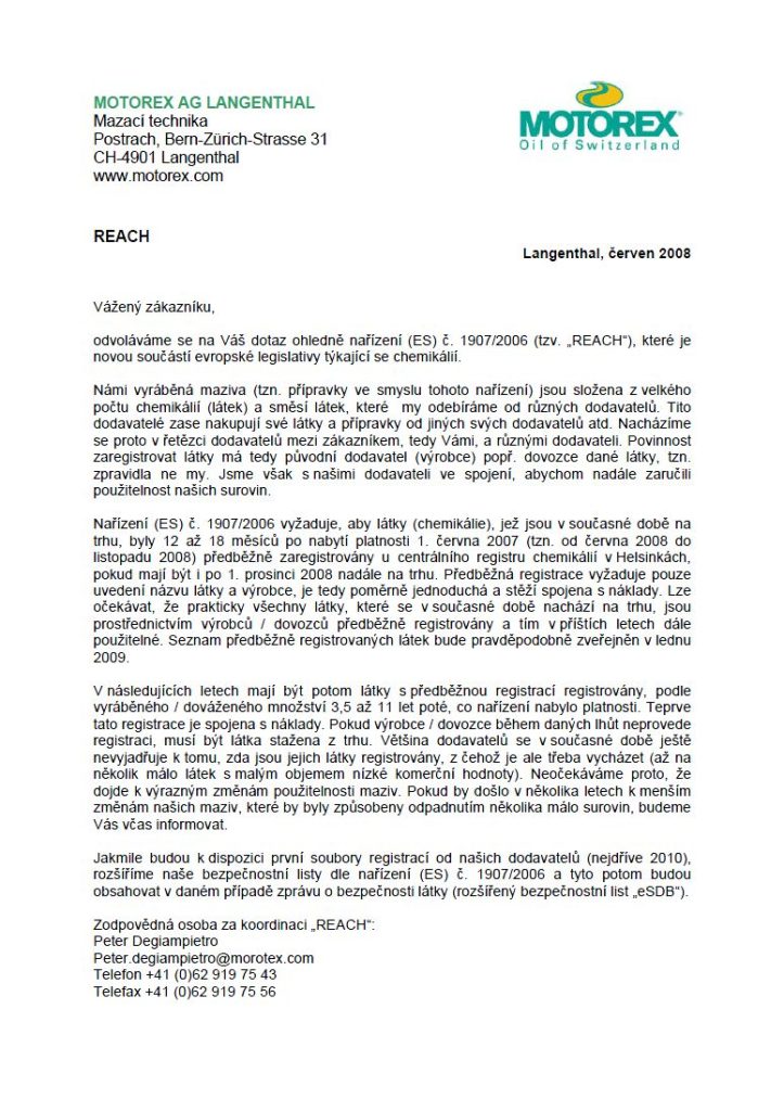 Dodržování REACH: Závazek k bezpečnosti a transparentnosti - Fina Oleje